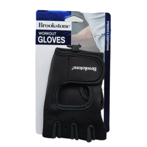 Brookstone Workout Gloves - One Size Fits Most (M/L) - Foam Padded Palm